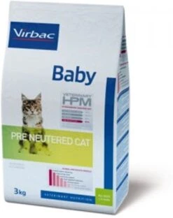 Virbac Veterinary Hpm Baby Pre Neutered Pour Chat 3kg