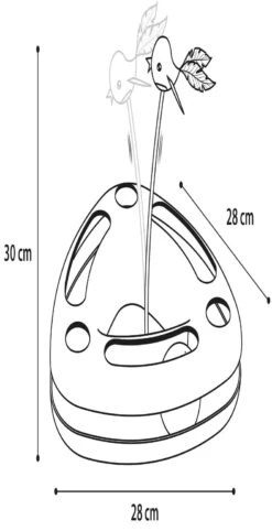 Flamingo Jouet Chat Felicia Bleu Triangle 28x28x30cm -Magasin De Fournitures Pour Chats 3a2f29fc7a21ba9b044481414064efb8608ad17ce5ed086deb7e6cae766727de