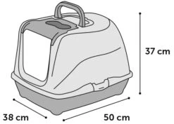 Flamingo Bac à Litière Loki Gris M 38x50x37cm -Magasin De Fournitures Pour Chats 49e1ac73037200553ca0dc4db6d4c4f14175e8944513cc159c46488f58b8c0c4