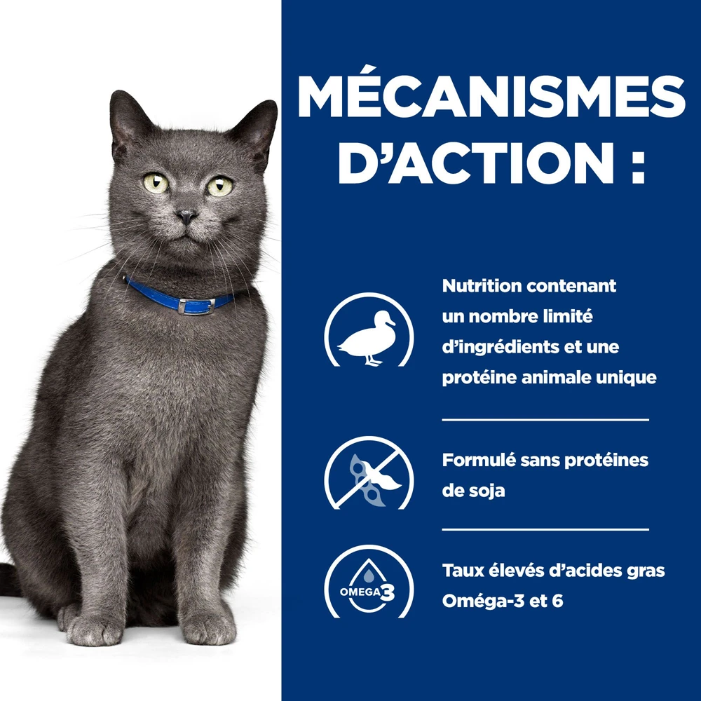 Hill's Prescription Diet D/D Croquettes Pour Chat Au Canard Et Petit Pois - 1.5Kg 5 Hill's Prescription Diet D/D Croquettes Pour Chat Au Canard Et Petit Pois - 1.5Kg – Image 3