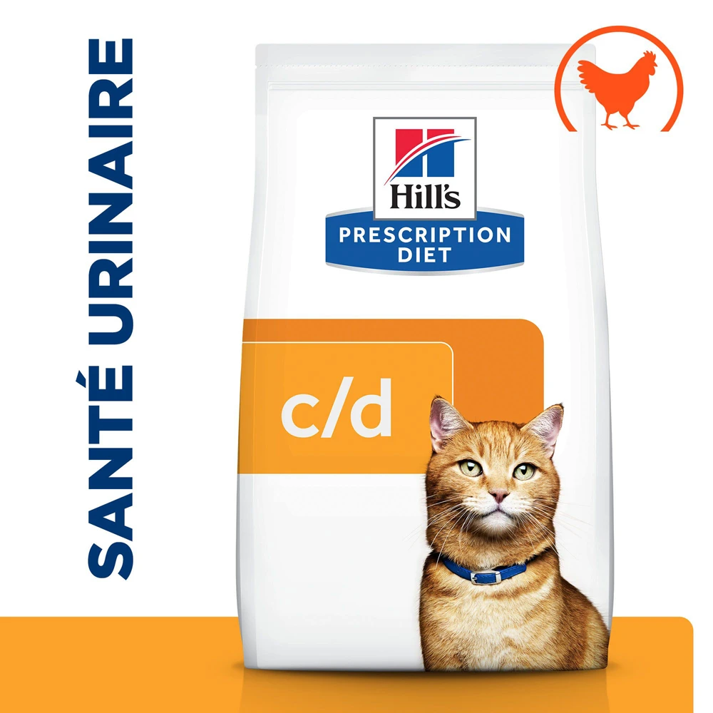 Hill's Prescription Diet C/D Urinary Multicare Croquettes Pour Chat Au Poulet - 8Kg 4 Hill's Prescription Diet C/D Urinary Multicare Croquettes Pour Chat Au Poulet - 8Kg – Image 2