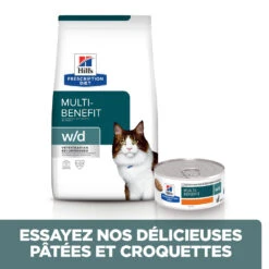Hill's Prescription Diet W/D Multi Benefit Croquettes Pour Chat Au Poulet - 3Kg -Magasin De Fournitures Pour Chats 52742042251 5 FR