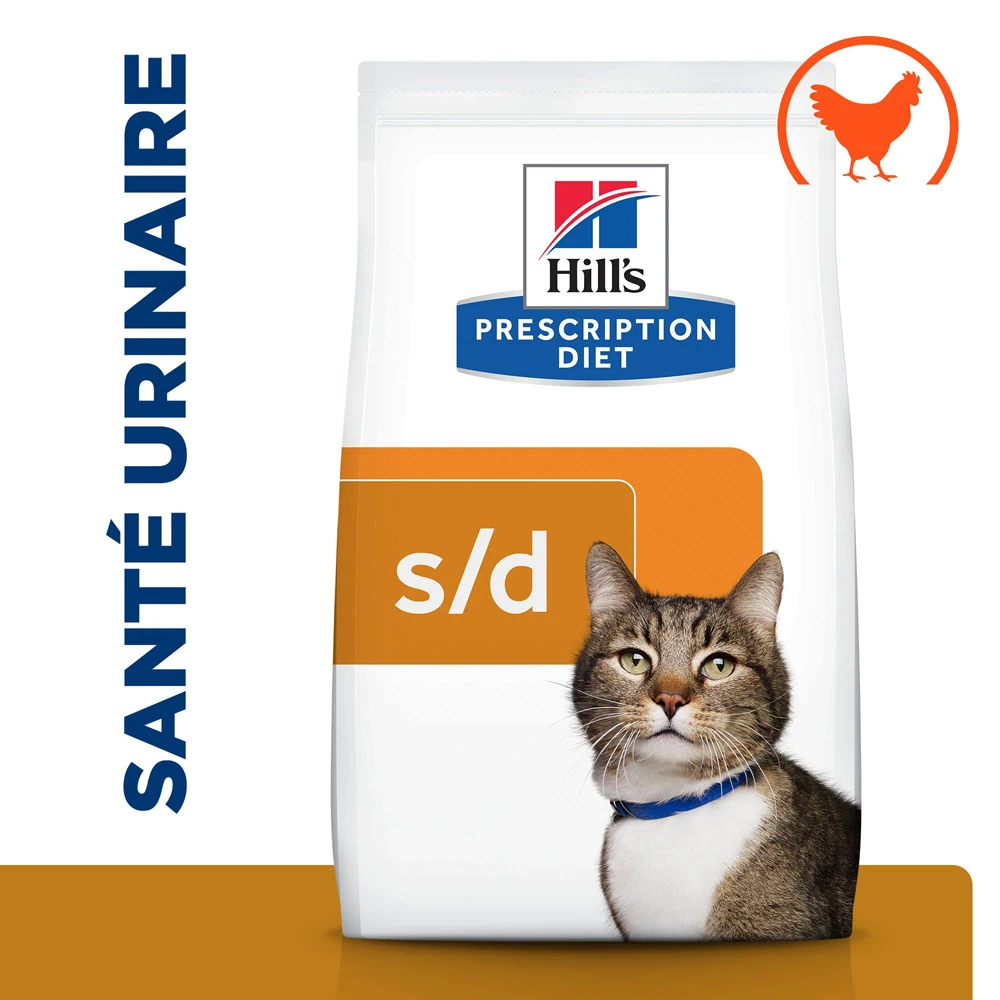 Hill's Prescription Diet S/D Urinary Croquettes Pour Chat Au Poulet - 3Kg 4 Hill's Prescription Diet S/D Urinary Croquettes Pour Chat Au Poulet - 3Kg – Image 2
