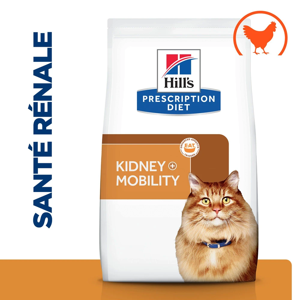 Hill's Prescription Diet K/D J/D Kidney + Mobility Croquettes Pour Chat Au Poulet - 1.5Kg 4 Hill's Prescription Diet K/D J/D Kidney + Mobility Croquettes Pour Chat Au Poulet - 1.5Kg – Image 2