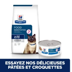 Hill's Prescription Diet Z/D Food Sensitivities Croquettes Pour Chat Au Poulet 6kg -Magasin De Fournitures Pour Chats 52742045535 5 FR 2