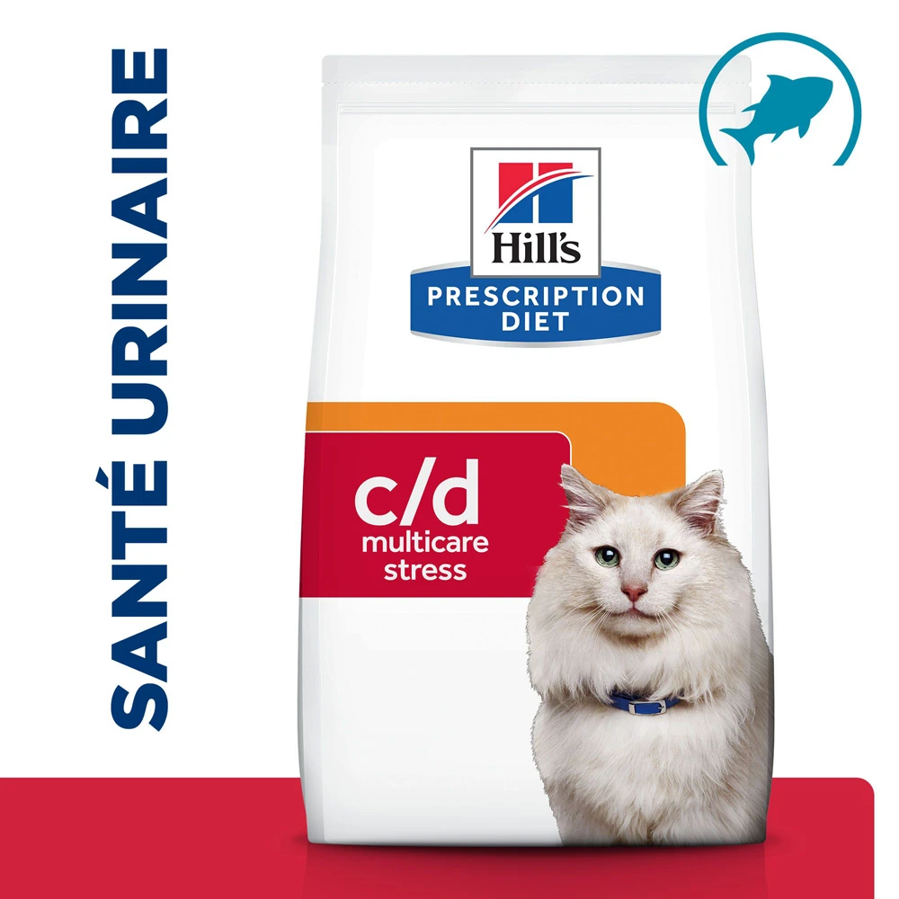 Hill's Prescription Diet C/D Urinary Stress Multicare Croquettes Pour Chat Au Poisson - 1.5kg 4 Hill's Prescription Diet C/D Urinary Stress Multicare Croquettes Pour Chat Au Poisson - 1.5kg – Image 2