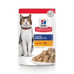 Hill's Science Plan Mature Adult Multipack 12 Sachets Repas Pour Chat Sénior Poulet Et Poisson 12 X 85g -Magasin De Fournitures Pour Chats 52742212005 1 2 science plan chat g mature sachet repas pack mixte poulet poisson