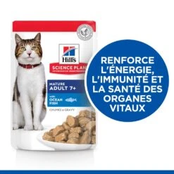 Hill's Science Plan Mature Adult Multipack 12 Sachets Repas Pour Chat Sénior Poulet Et Poisson 12 X 85g -Magasin De Fournitures Pour Chats 52742212005 2 science plan chat g mature sachet repas pack mixte poulet poisson