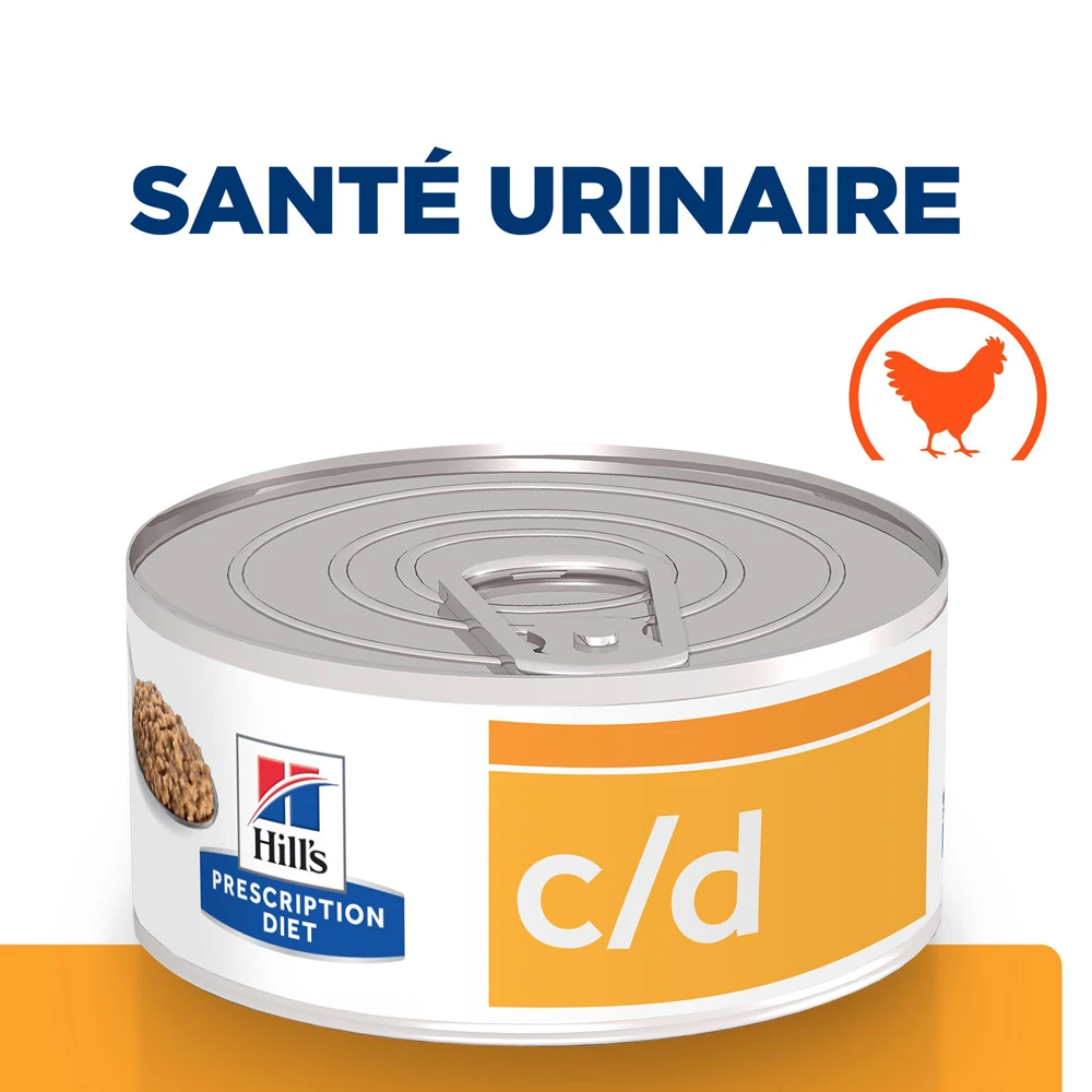 Hill's Prescription Diet C/D Urinary Multicare Boîtes Pour Chat Au Poulet - 24 X 156g 4 Hill's Prescription Diet C/D Urinary Multicare Boîtes Pour Chat Au Poulet - 24 X 156g – Image 2
