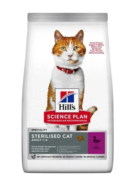Hill's Science Plan Young Adult Sterilised - Canard - 10 Kg 3 Hill's Science Plan Young Adult Sterilised - Canard - 10 Kg