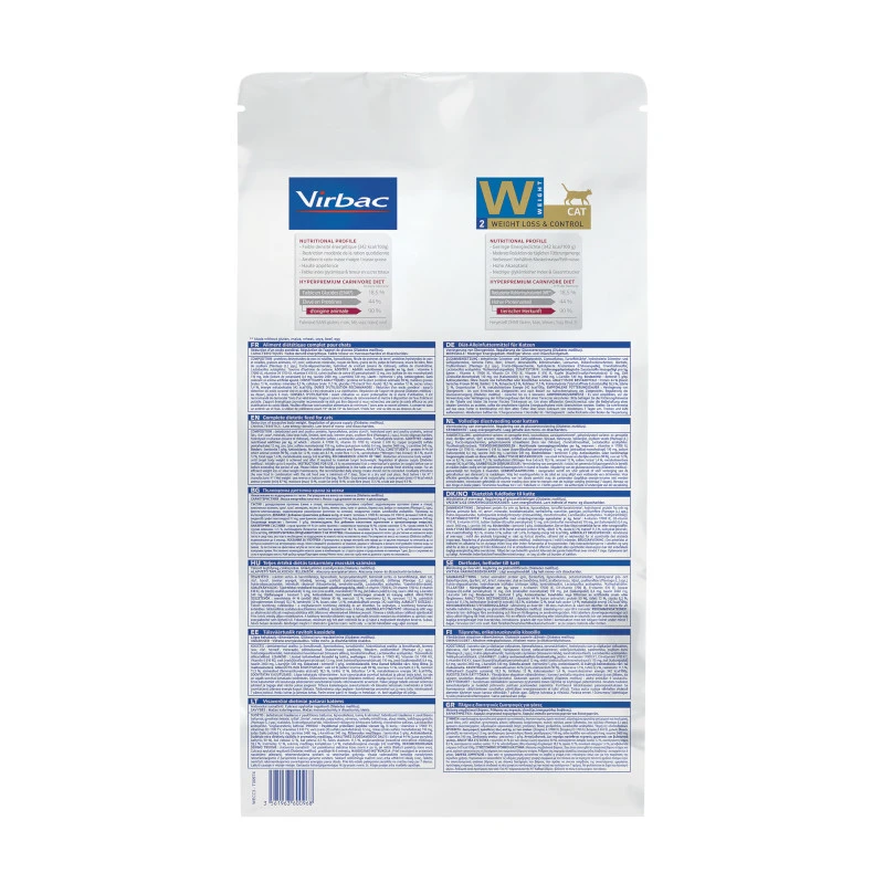 Virbac HPM Weight Loss & Control W2 Pour Chat 1,5kg 7 Virbac HPM Weight Loss & Control W2 Pour Chat 1,5kg – Image 5