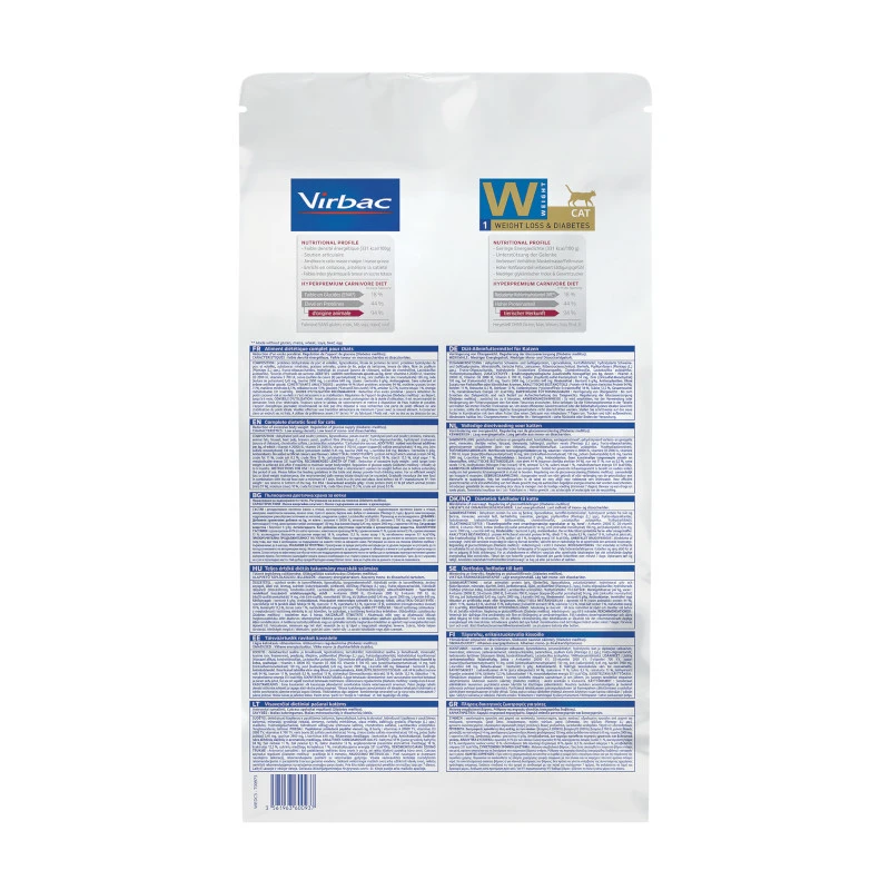 Virbac HPM Weight Loss & Diabetes W1 Pour Chat 1,5kg 7 Virbac HPM Weight Loss & Diabetes W1 Pour Chat 1,5kg – Image 5