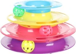 Flamingo Jouet Chat Bagera Tour De Chat + Balles Dia.24x13cm