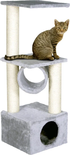 Flamingo Griffoir Baretti Gris 35x35x103cm -Magasin De Fournitures Pour Chats adf2e908d025d0fd979fb123fd22b01ef3990330f4333d54758fe79494194244 1