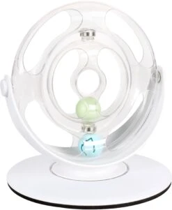 Flamingo Jouet Chat Roue Dita Blanc 26x26x27,5cm