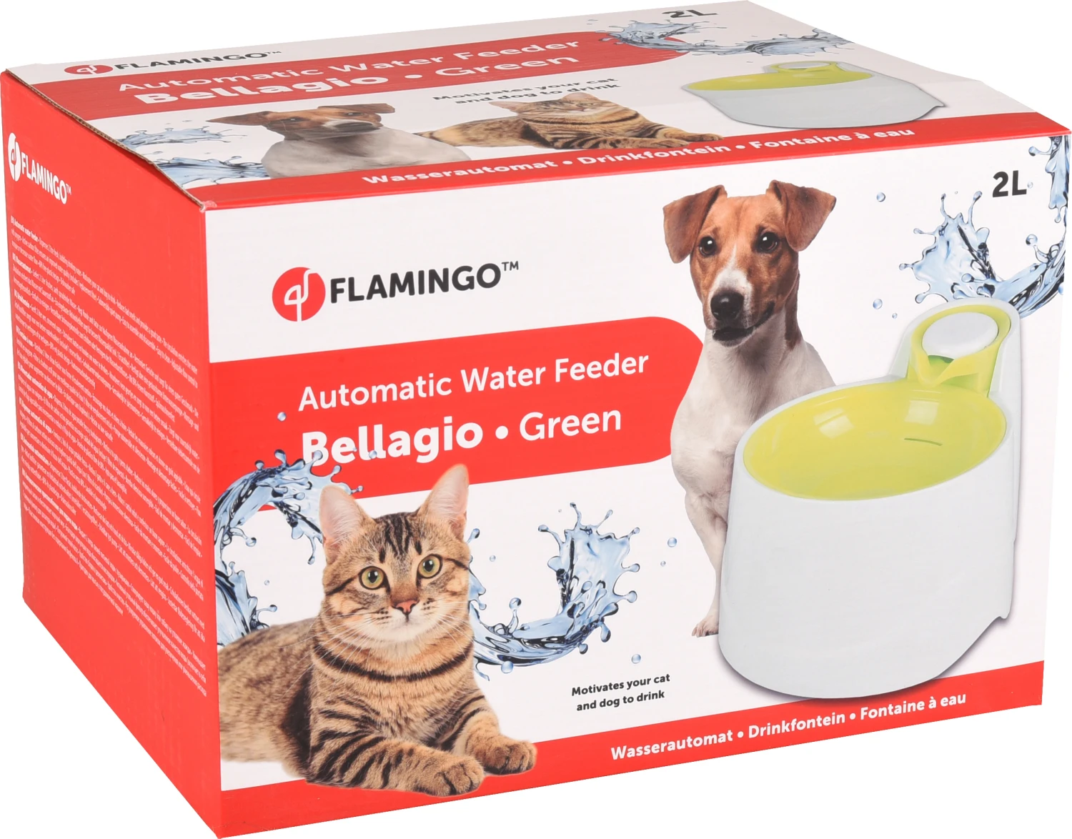 Flamingo Fontaine A Eau Bellagio Vert 2000ml 4 Flamingo Fontaine A Eau Bellagio Vert 2000ml – Image 2