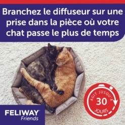 Feliway Friends Diffuseur + Recharge 48ml -Magasin De Fournitures Pour Chats feliway friends diffuseur 5 FR