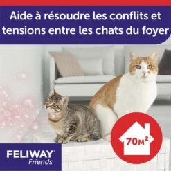 Feliway Friends Diffuseur + Recharge 48ml -Magasin De Fournitures Pour Chats feliway friends diffuseur 6 FR
