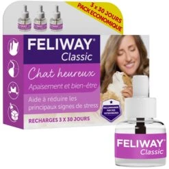 Feliway Classic Pack 3 Recharges Pour Diffuseur 48ml