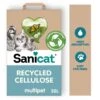 Sanicat Recycled Cellulose 20l -Magasin De Fournitures Pour Chats sanicat hero image multipet cellulose 20l