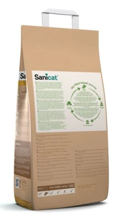 Sanicat Recycled Wood Pellets 20l -Magasin De Fournitures Pour Chats sanicat recycled wood back 20l hr